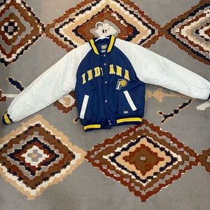 Vintage Indiana Pacers - Hardwood Classic Bomber Jacket - Size Small